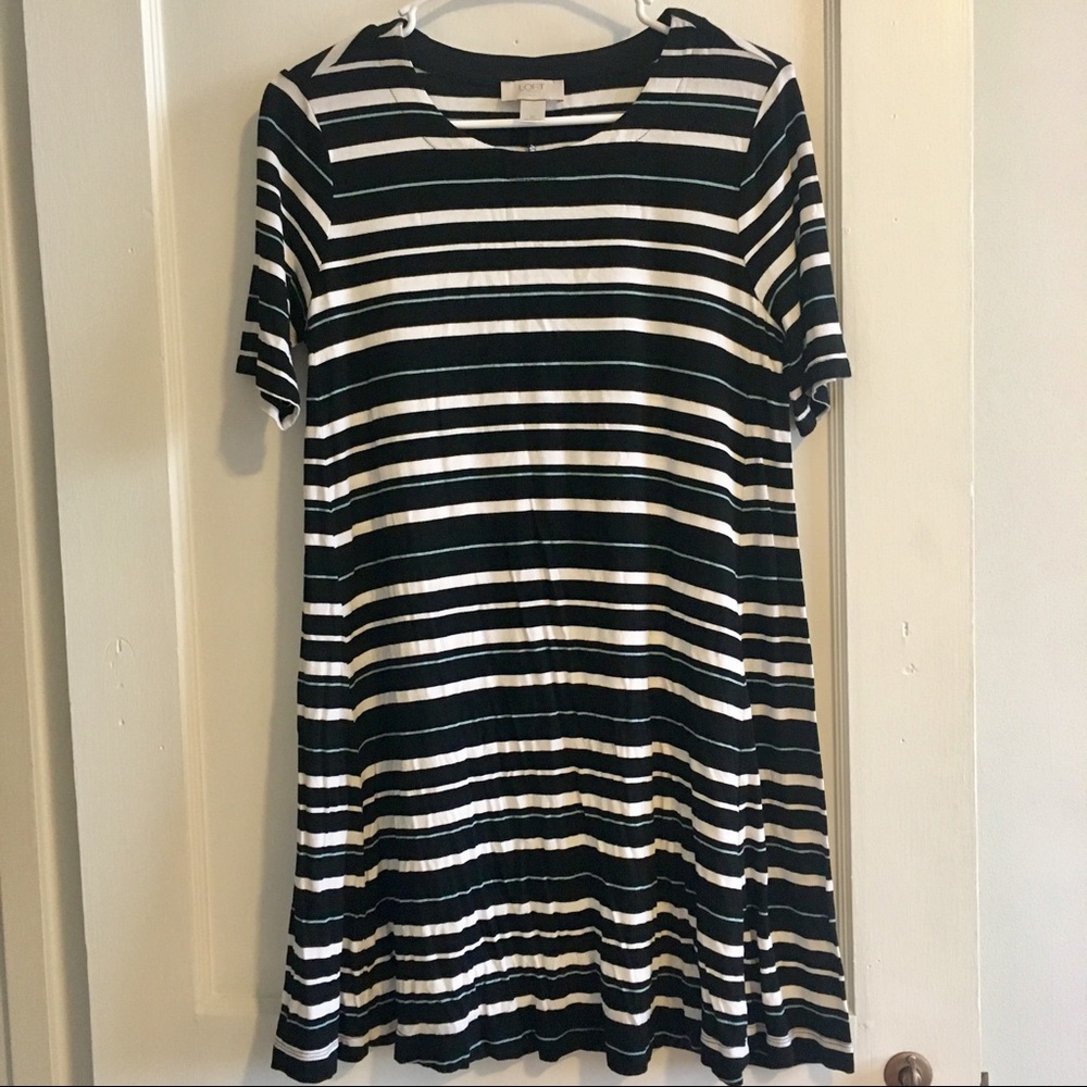 Loft striped t-shirt dress